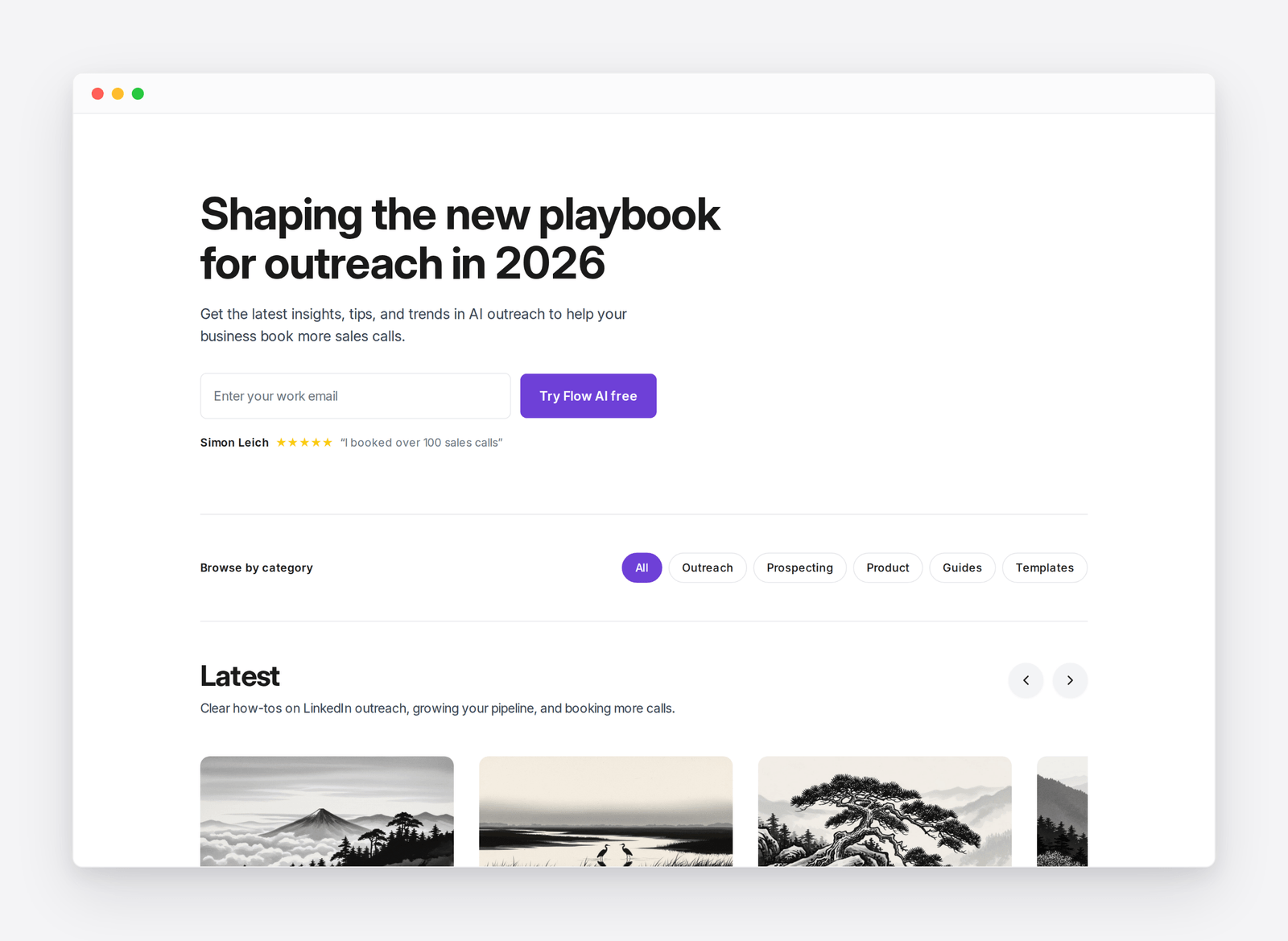 The Flow AI blog: outreach tips, AI strategy and sales insights, with category filters and the latest posts