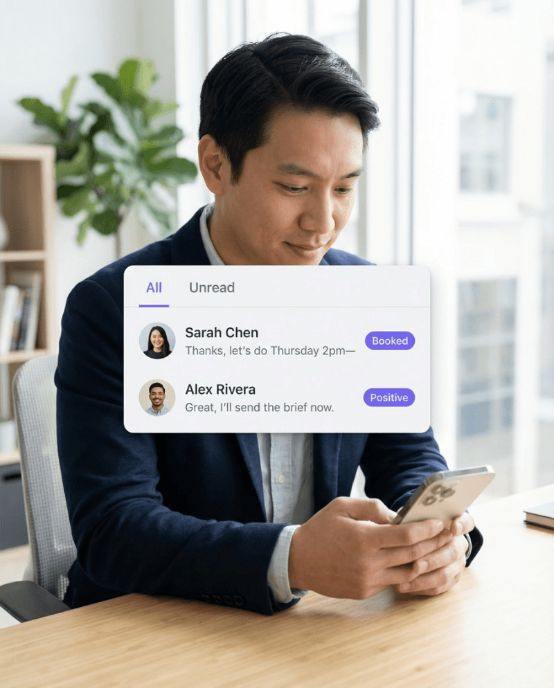 Turn replies into calls in one inbox
